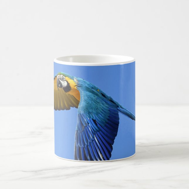 Parrot White Coffee Mug (Center)