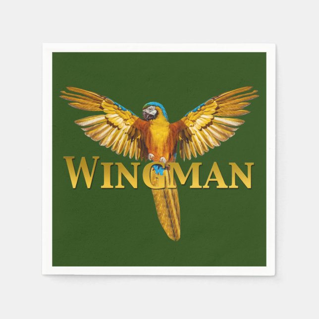Parrot Wingman Napkin (Front)