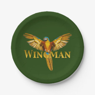 Parrot Wingman Paper Plate