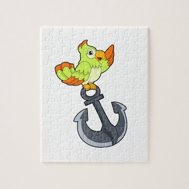 Parrot with Anchor Jigsaw Puzzle (Vertical)