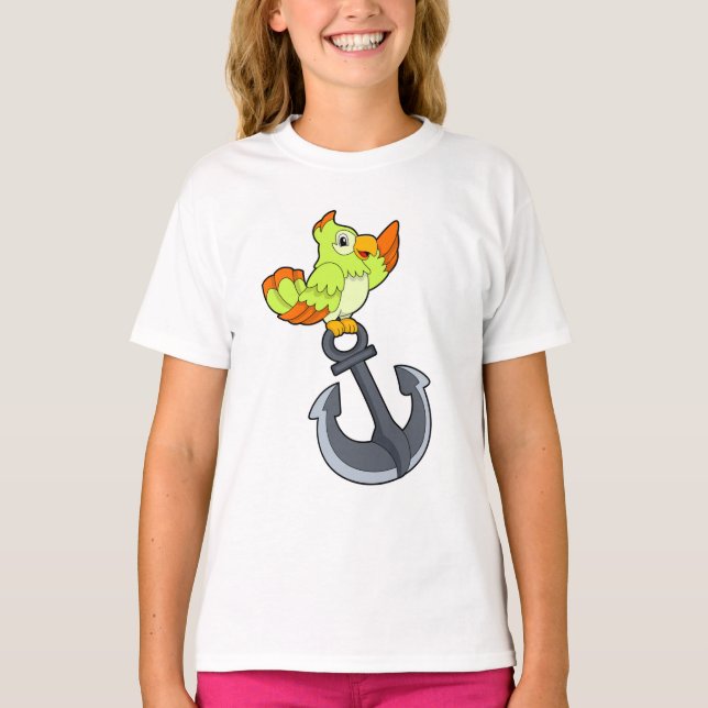 Parrot with Anchor T-Shirt (Front)