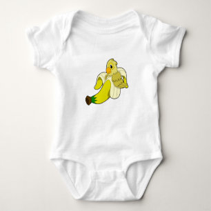 Parrot with Banana Baby Bodysuit