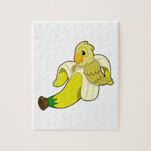 Parrot with Banana Jigsaw Puzzle