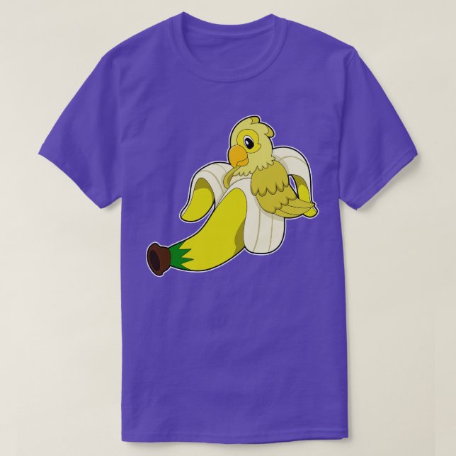 Parrot with Banana T-Shirt (Design Front)