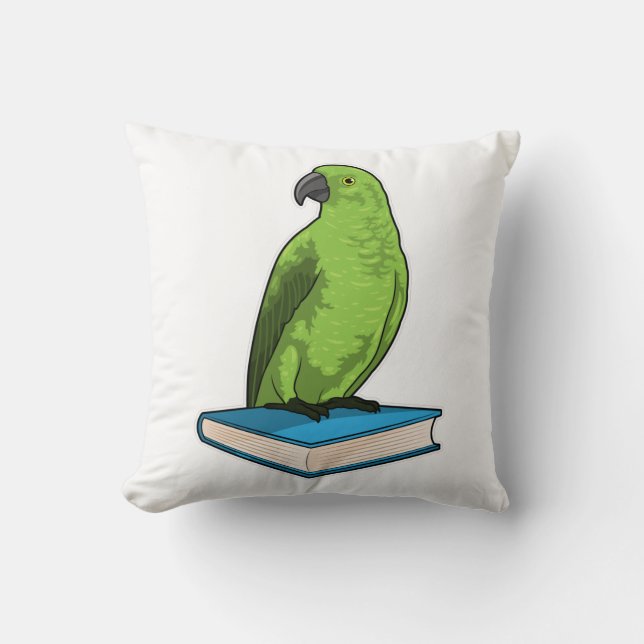 Parrot with Book Cushion (Front)