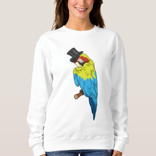 Parrot with Cylinder Sweatshirt (Front)