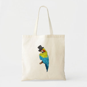 Parrot with Cylinder Tote Bag