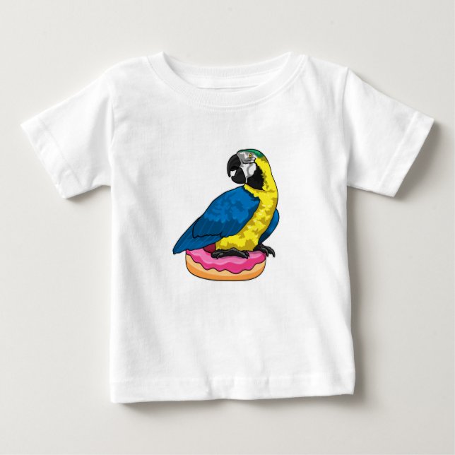 Parrot with Donut Baby T-Shirt (Front)