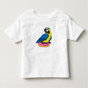 Parrot with Donut Toddler T-Shirt