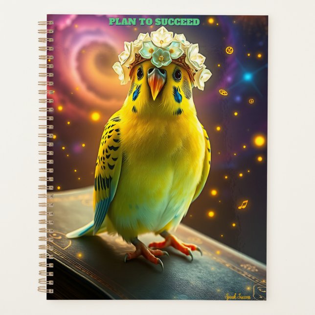 Parrot with Golden Crown Planner (Front)