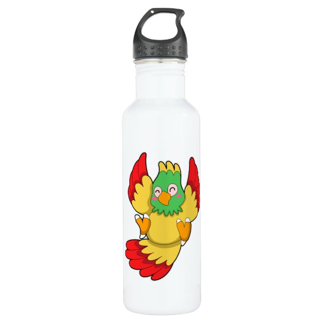 Parrot with green Head 710 Ml Water Bottle (Front)