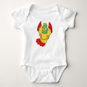 Parrot with green Head Baby Bodysuit