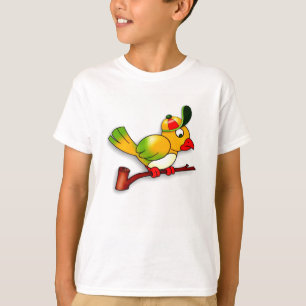 Parrot with Hat On T-Shirt