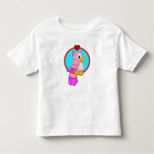 Parrot with Heart Toddler T-Shirt
