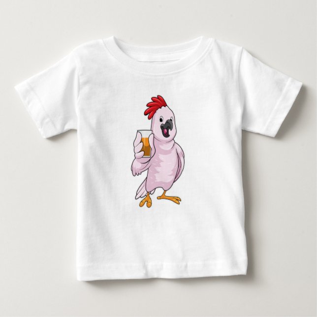 Parrot with Juice Baby T-Shirt (Front)