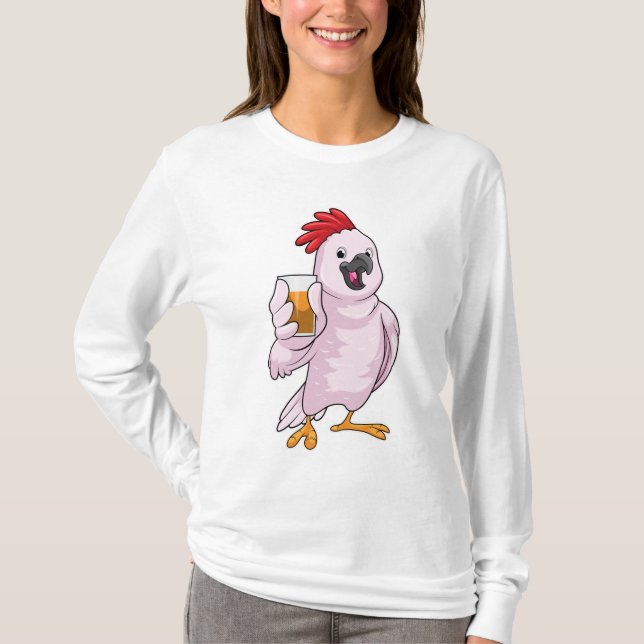 Parrot with Juice T-Shirt (Front)