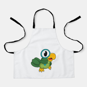 Parrot with Magnifying glass Apron