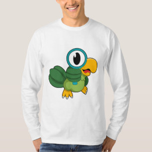 Parrot with Magnifying glass T-Shirt