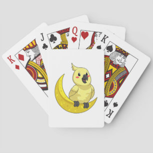 Parrot with Moon Playing Cards