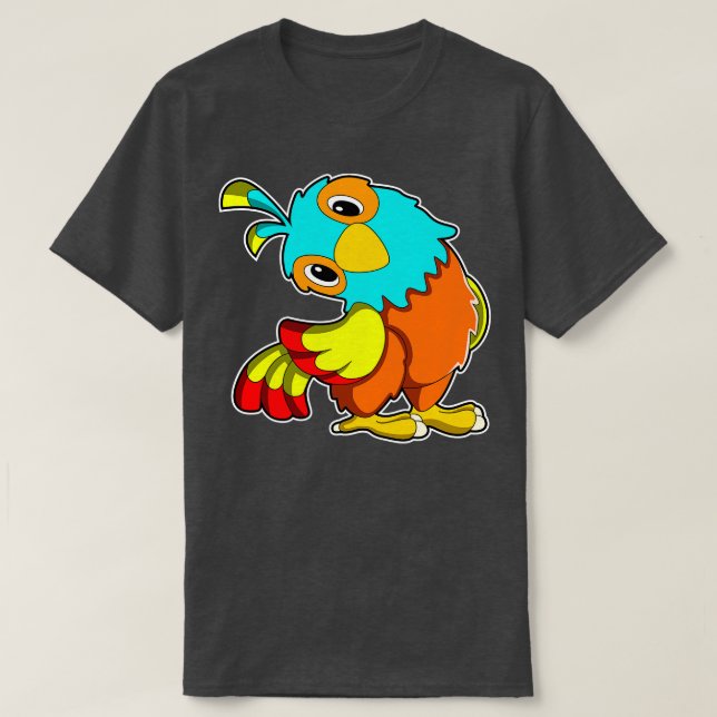 Parrot with orange Beak T-Shirt (Design Front)