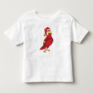 Parrot with Santa hat Toddler T-Shirt