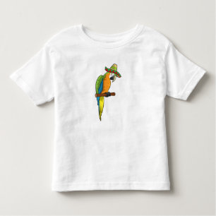 Parrot with Straw hat Toddler T-Shirt
