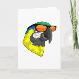 Parrot with Sunglasses Card