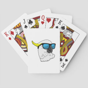 Parrot with Sunglasses Playing Cards