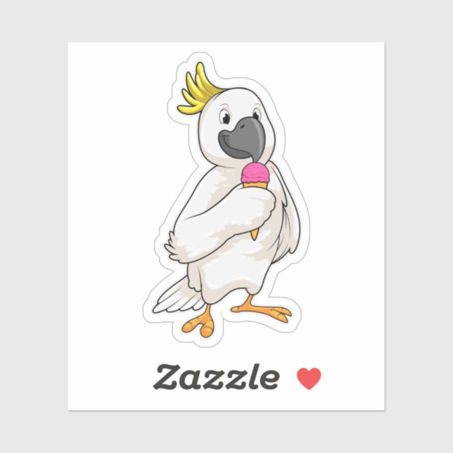 Parrot with Waffle ice cream (Sheet)