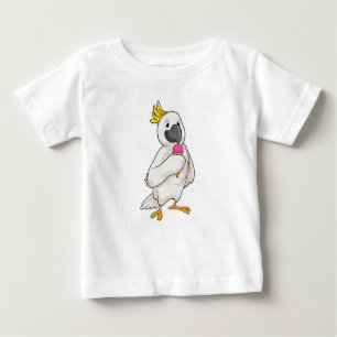 Parrot with Waffle ice cream Baby T-Shirt