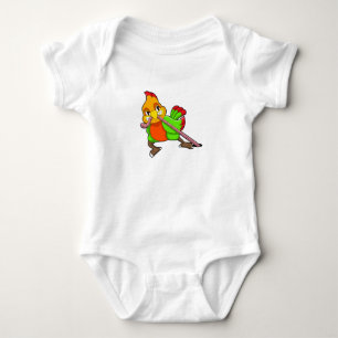 Parrot with Worm Baby Bodysuit