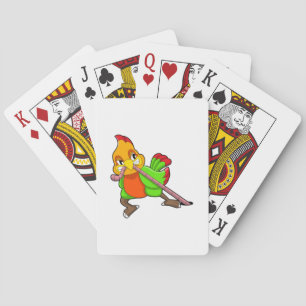 Parrot with Worm Playing Cards