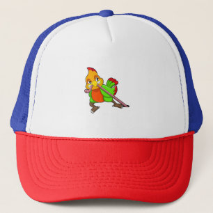 Parrot with Worm Trucker Hat