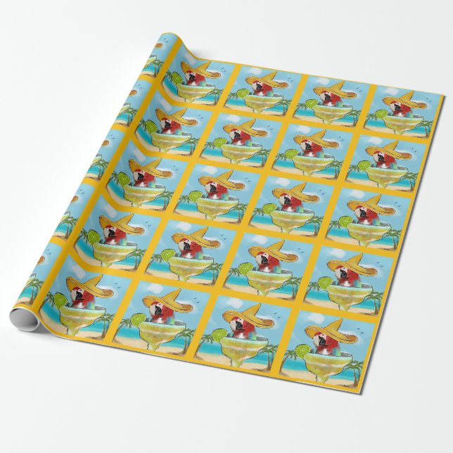 Parrot Wrapping Paper (Unrolled)