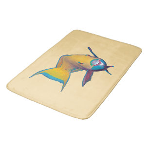 Parrotfish - Abstract Design - Cut out of photo Bath Mat