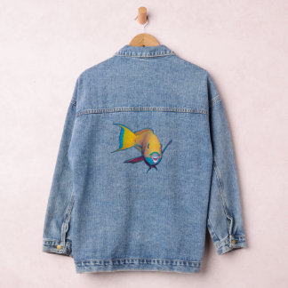 Parrotfish - Abstract Design - Cut out of photo | Denim Jacket