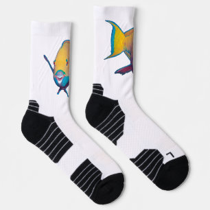 Parrotfish - Abstract Design - Cut out of photo Socks