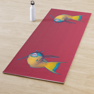 Parrotfish - Abstract Design - Cut out of photo    Yoga Mat