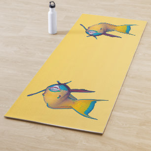 Parrotfish - Abstract Design - Cut out of photo Yoga Mat