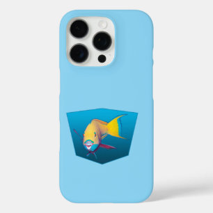 Parrotfish - Design gradient blue background    iPhone 16 Pro Case