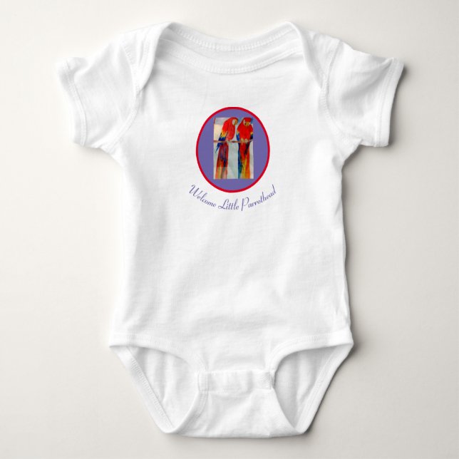 Parrothead Baby Bodysuit (Front)