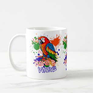 Parrots are colourful coffee mug