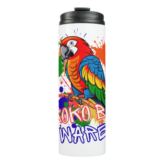 Parrots are colourful thermal tumbler (Front)