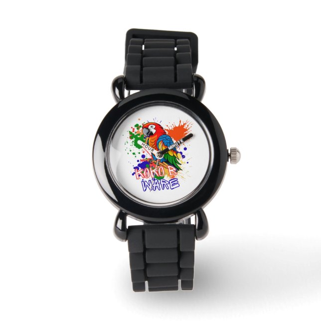 Parrots are colourful watch (Front)