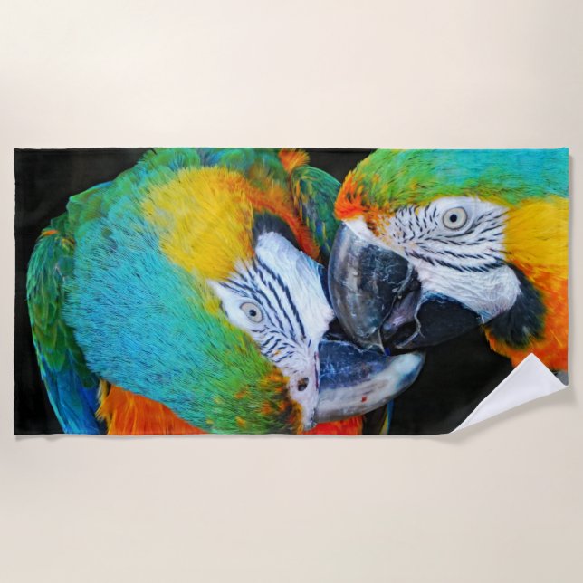 Parrots - Best friends Beach Towel (Front)