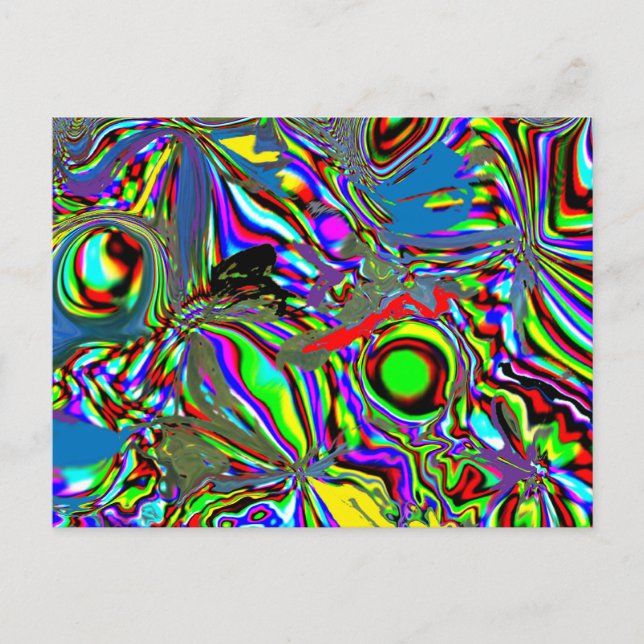 "Parrots In An Alternate Dimension" Postcard (Front)