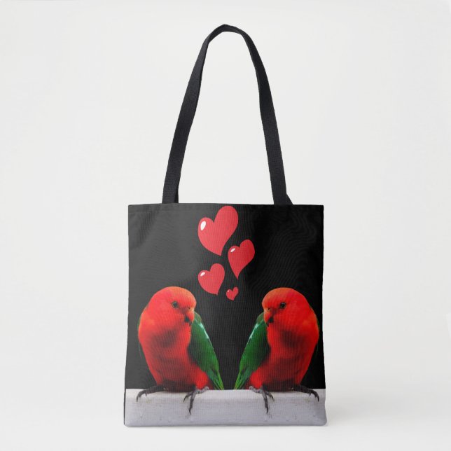 Parrots in Love Tote Bag (Front)
