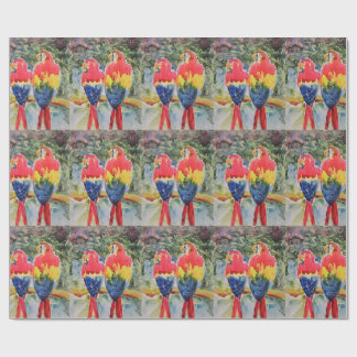 Parrots in the Rain Forest Wrapping Paper