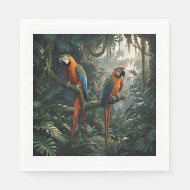 Parrots jungle  napkin (Front)