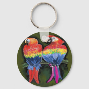Parrots Key Ring